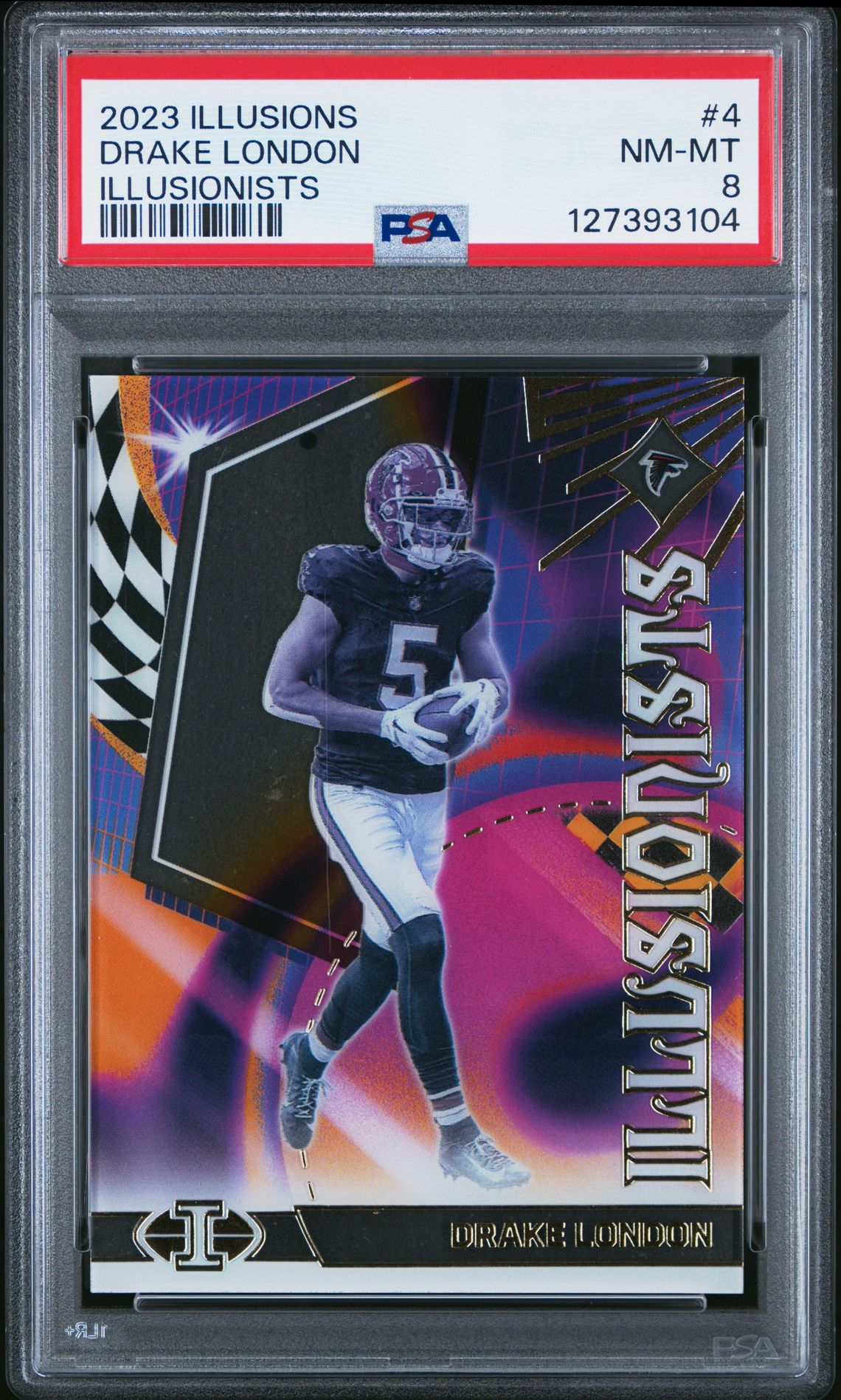 2023 Panini Illusions Illusionists Drake London #4 Nm-Mt 8 front