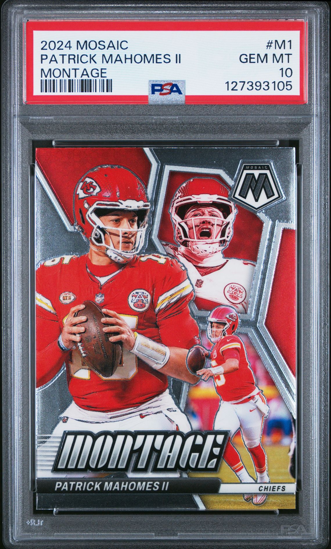 2024 Panini Mosaic Montage Patrick Mahomes Ii #M1 Gem Mt 10 front