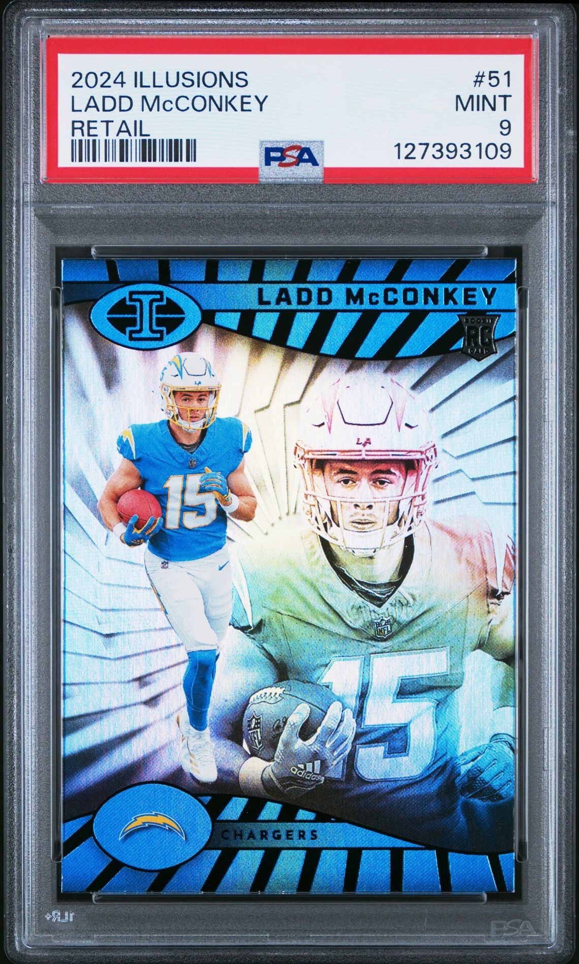 2024 Panini Illusions Ladd Mcconkey #51 (Retail) Mint 9 front