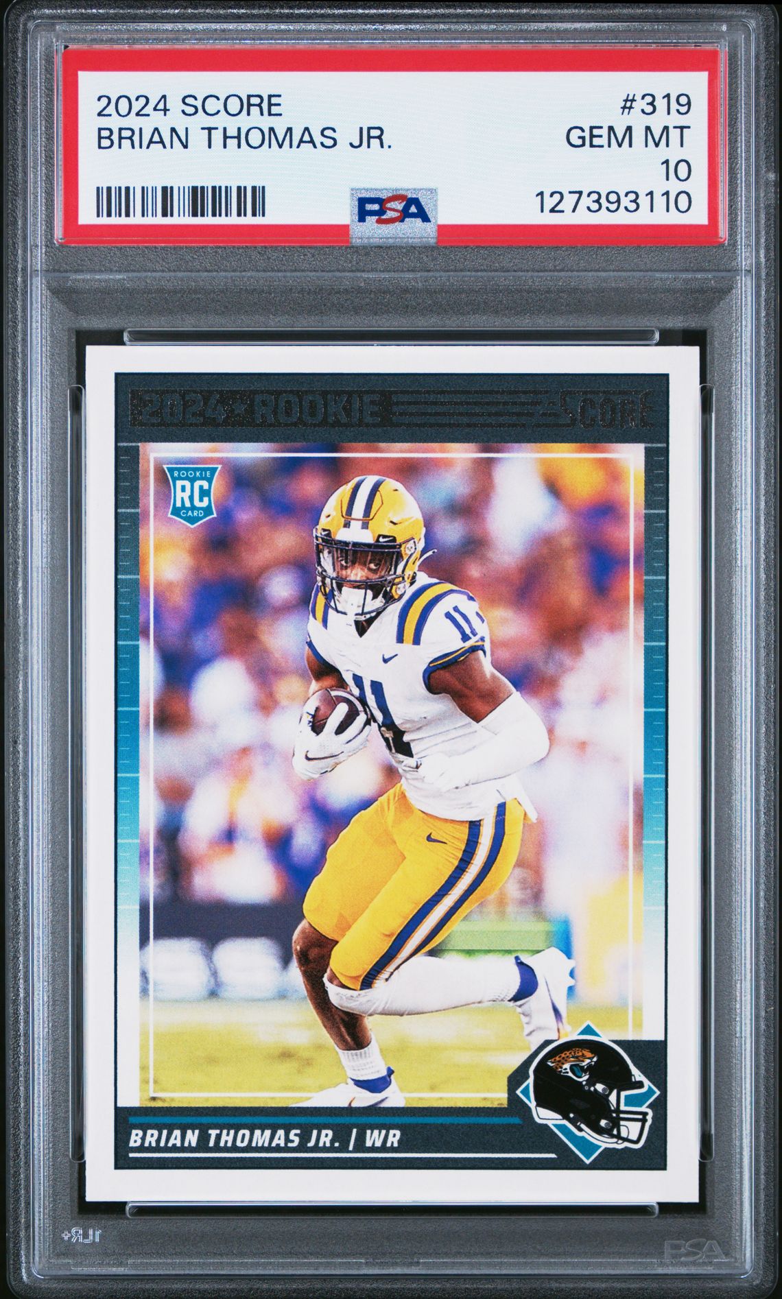 2024 Panini Score Brian Thomas Jr. #319 Gem Mt 10 front