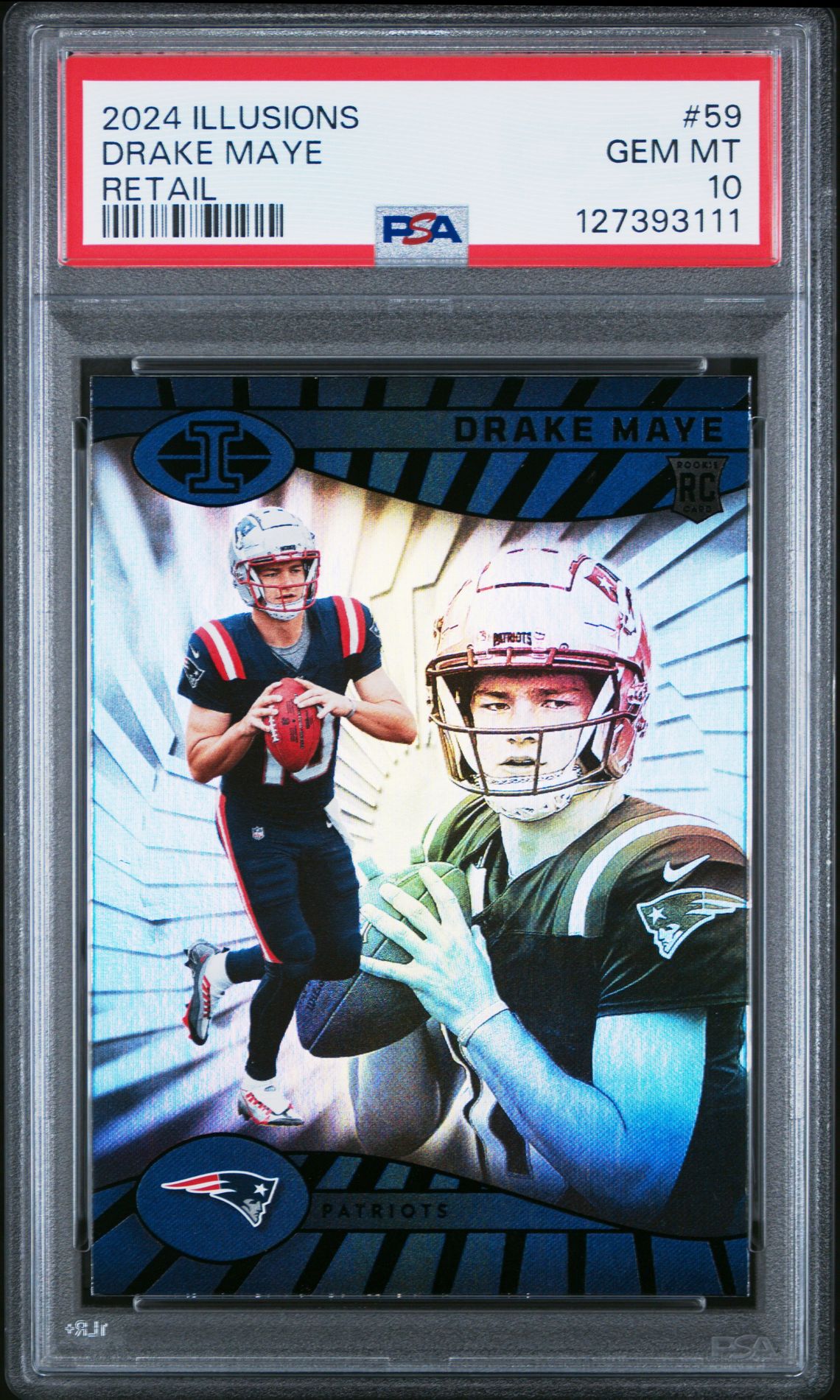 2024 Panini Illusions Drake Maye #59 (Retail) Gem Mt 10 front