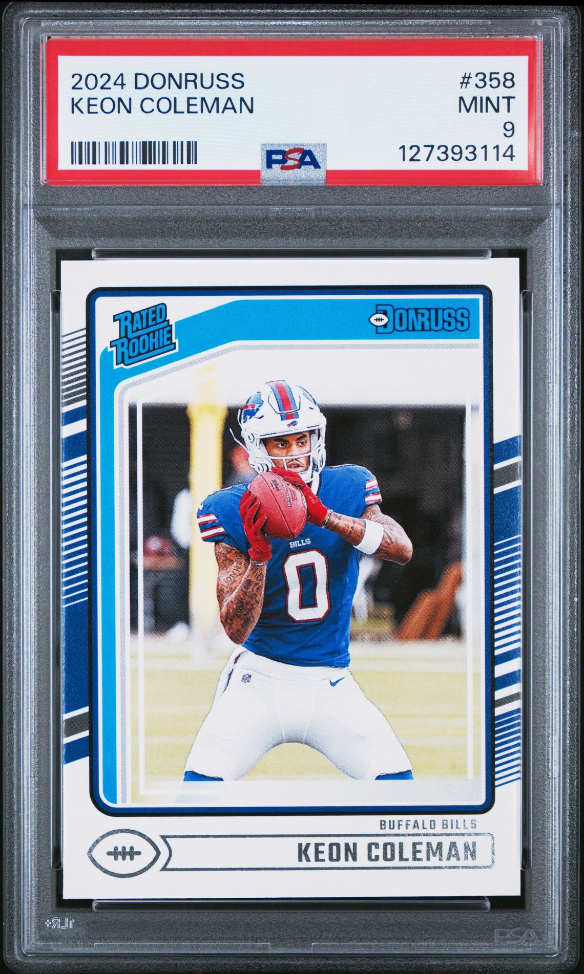 2024 Panini Donruss Keon Coleman #358 Mint 9 front