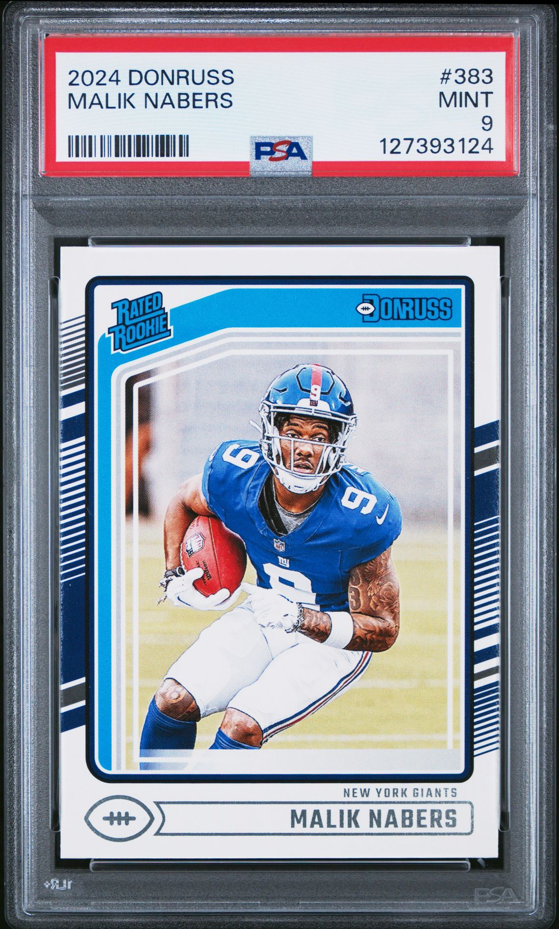 2024 Panini Donruss Malik Nabers #383 Mint 9 front