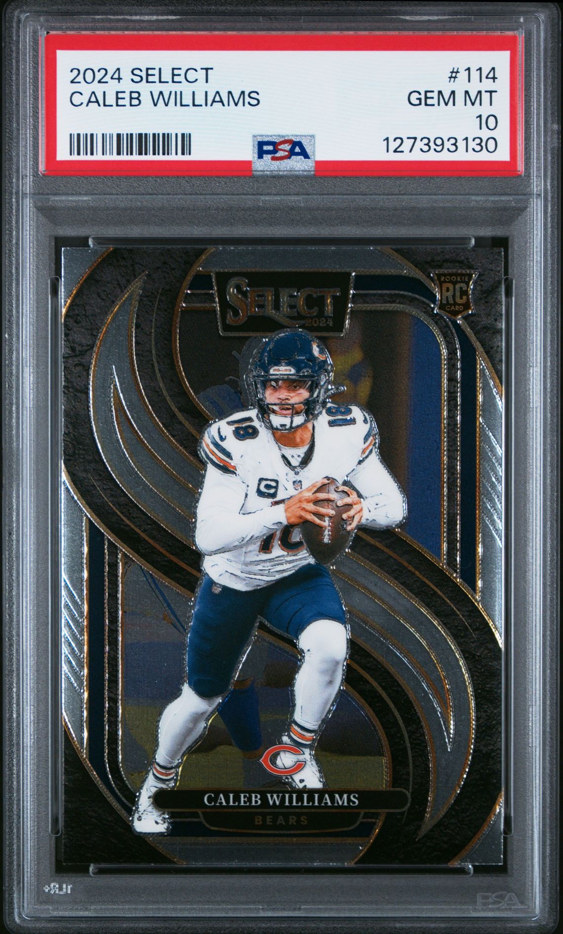 2024 Panini Select Caleb Williams #114 Gem Mt 10 front