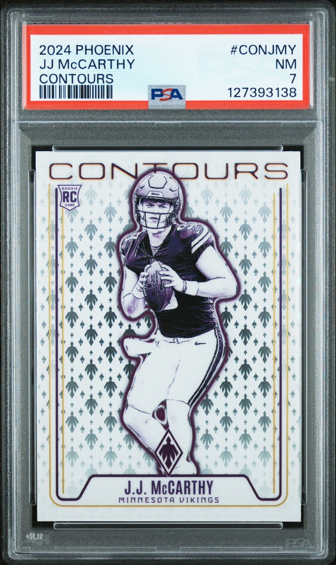 2024 Panini Phoenix Contours Jj Mccarthy #Conjmy Nm 7 front
