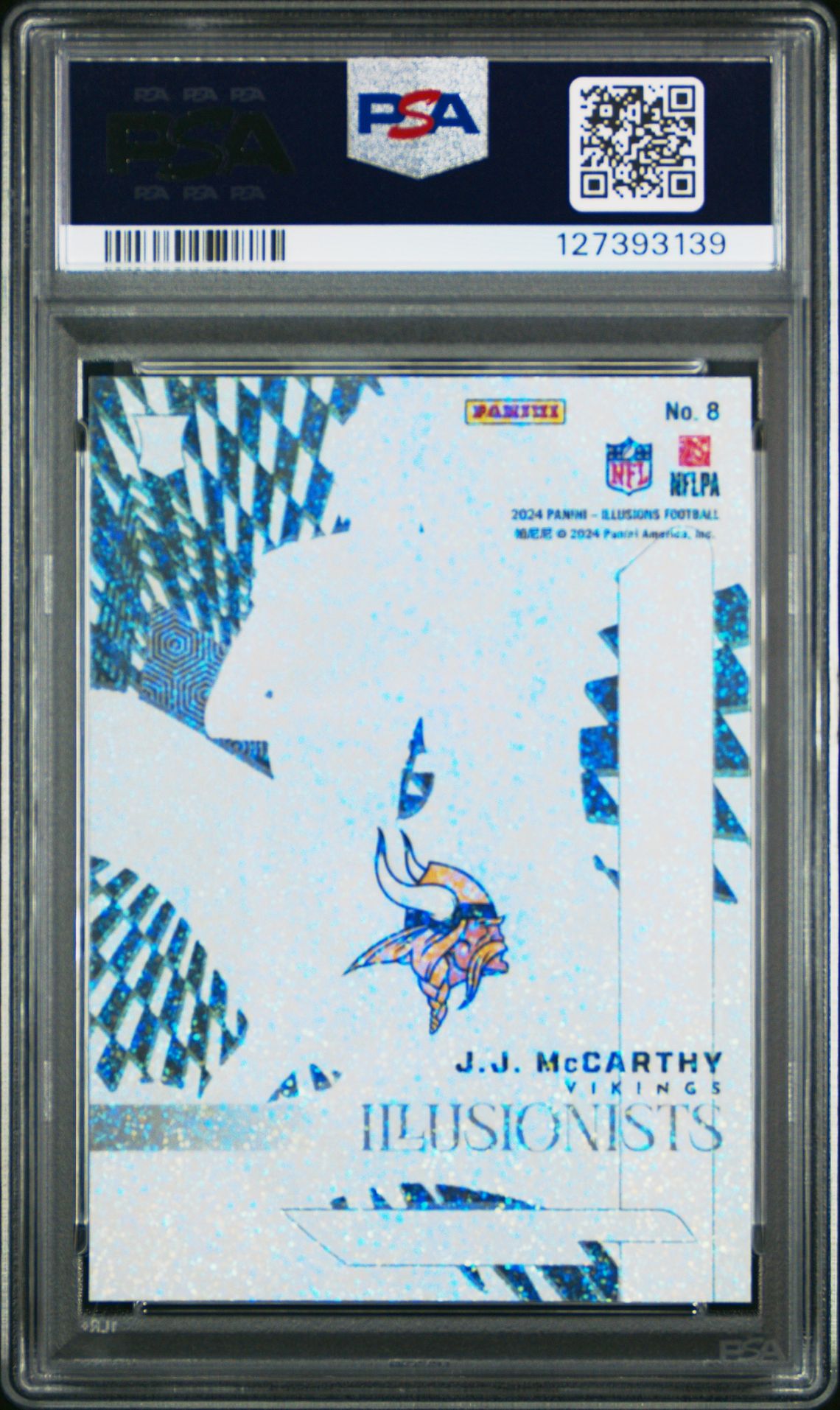 2024 Panini Illusions Illusionists Jj Mccarthy #8 (Illusionists-Stardust) Mint 9 back