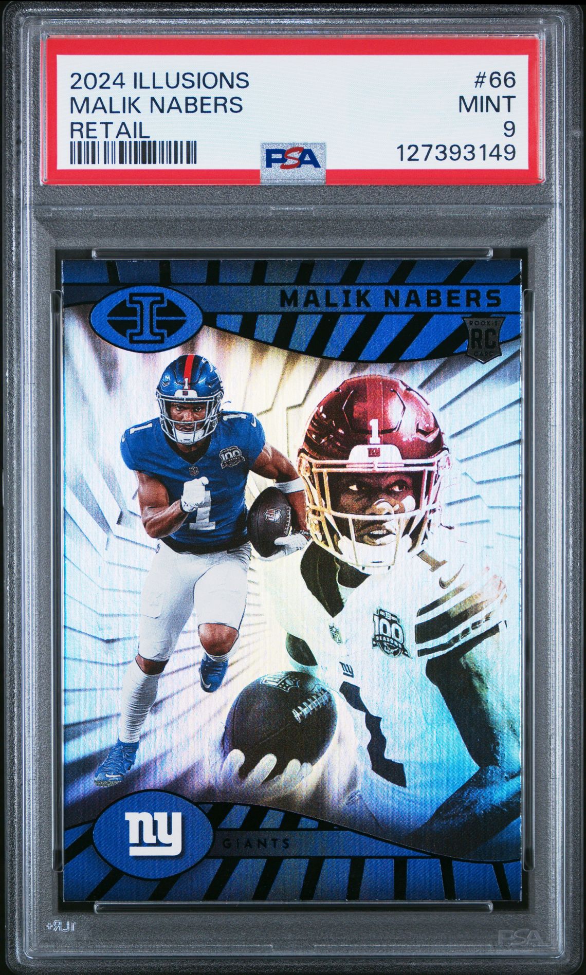 2024 Panini Illusions Malik Nabers #66 (Retail) Mint 9 front