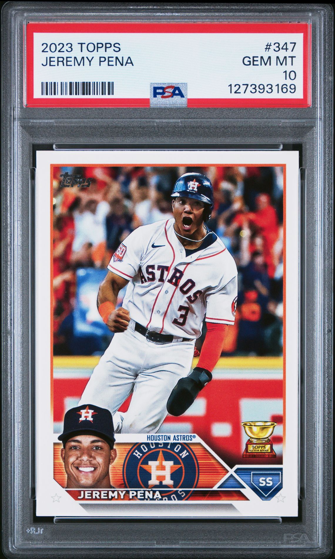 2023 Topps Jeremy Pena #347 Gem Mt 10 front