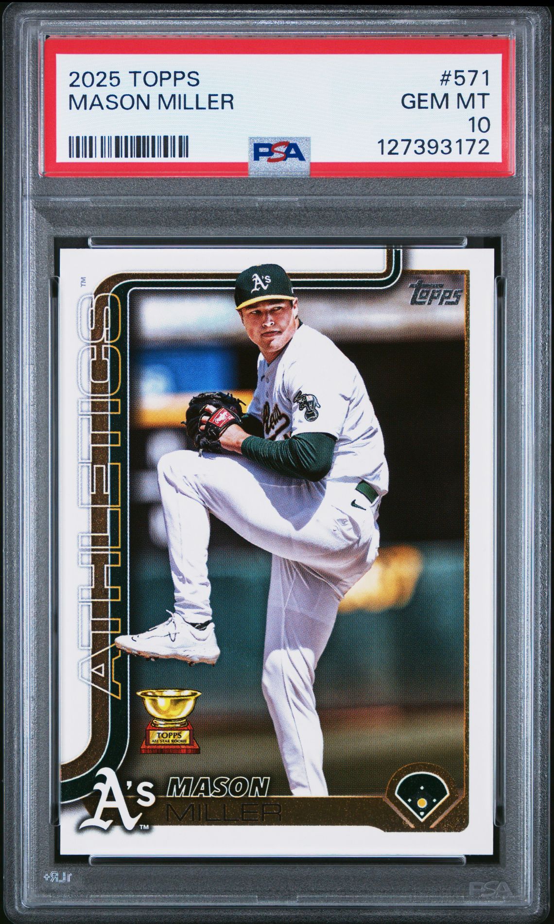 2025 Topps Mason Miller #571 Gem Mt 10 front