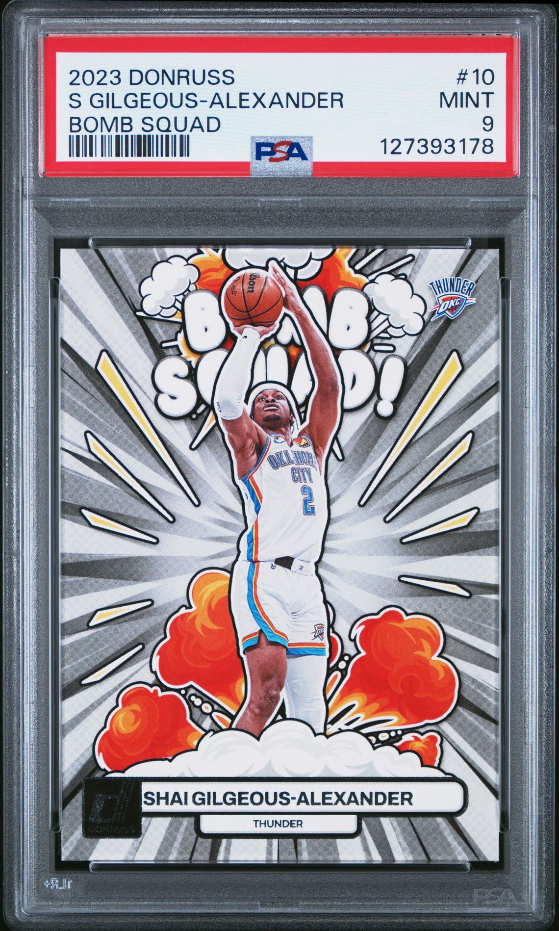 2023 Panini Donruss Bomb Squad S Gilgeous-Alexander #10 Mint 9 front