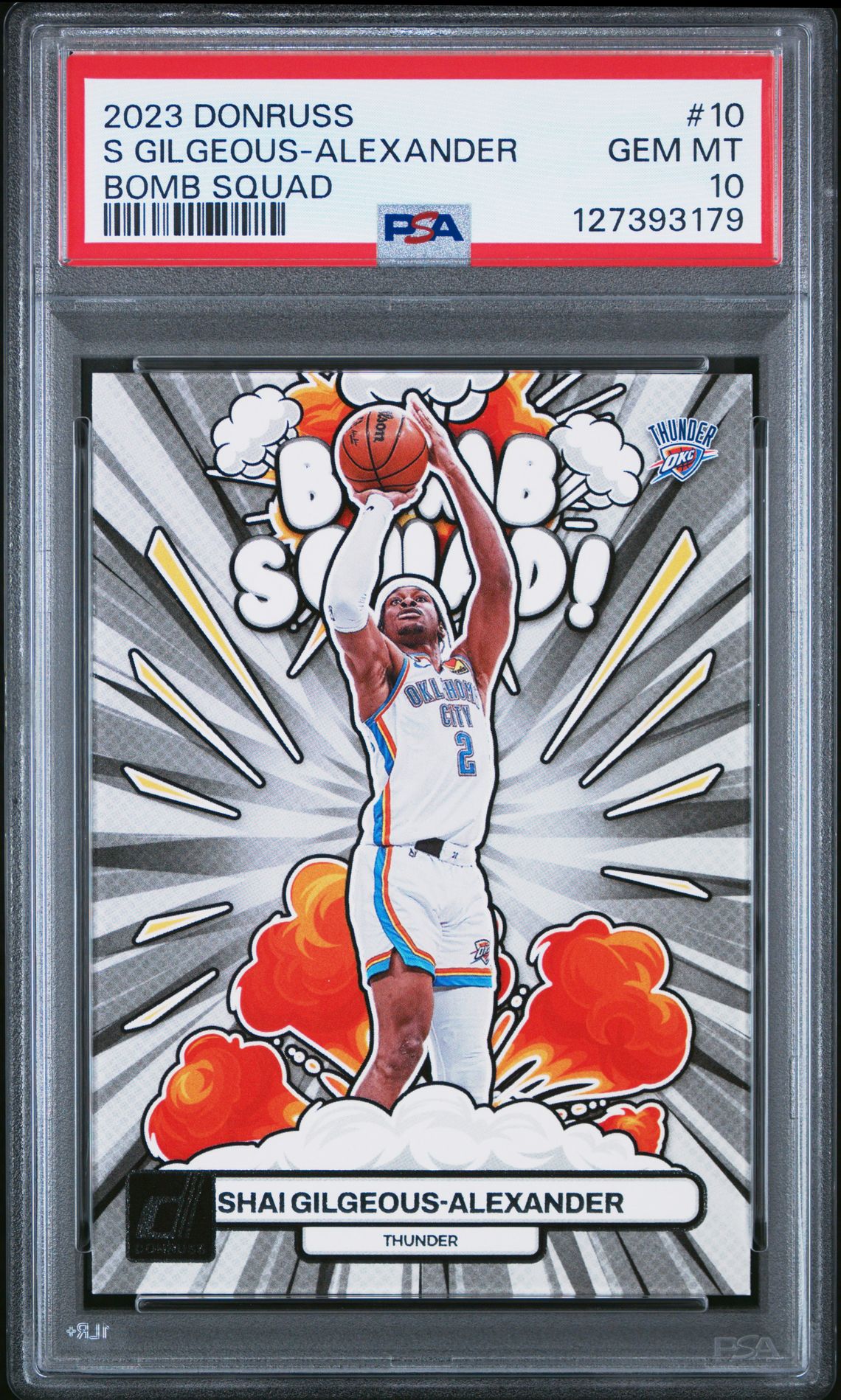 2023 Panini Donruss Bomb Squad S Gilgeous-Alexander #10 Gem Mt 10 front