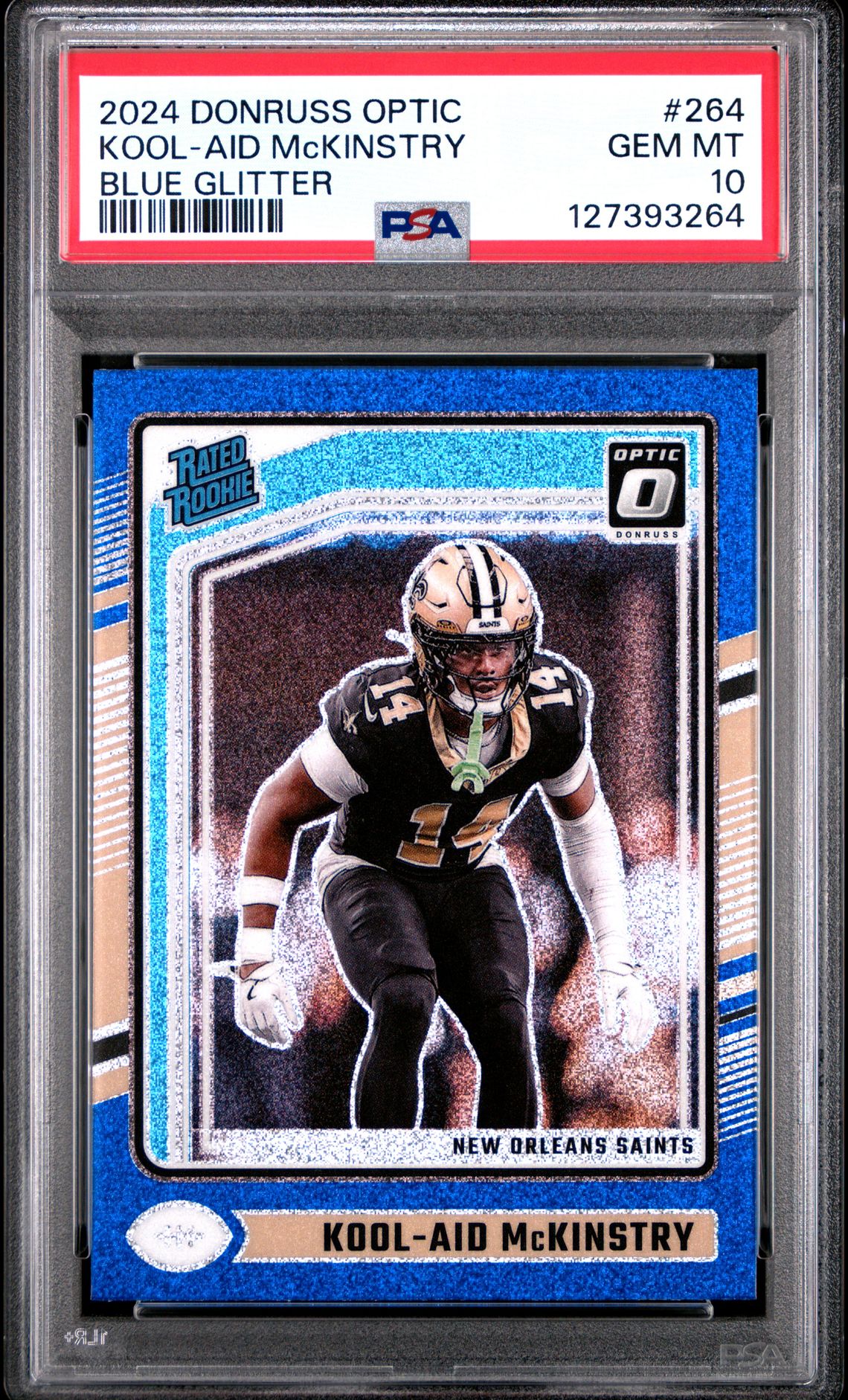 2024 Panini Donruss Optic Kool-Aid Mckinstry #264 (Blue Glitter) Gem Mt 10 front