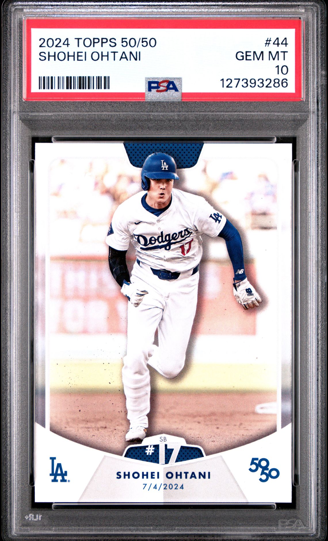 2024 Topps 50/50 Shohei Ohtani Shohei Ohtani #44 Gem Mt 10 front