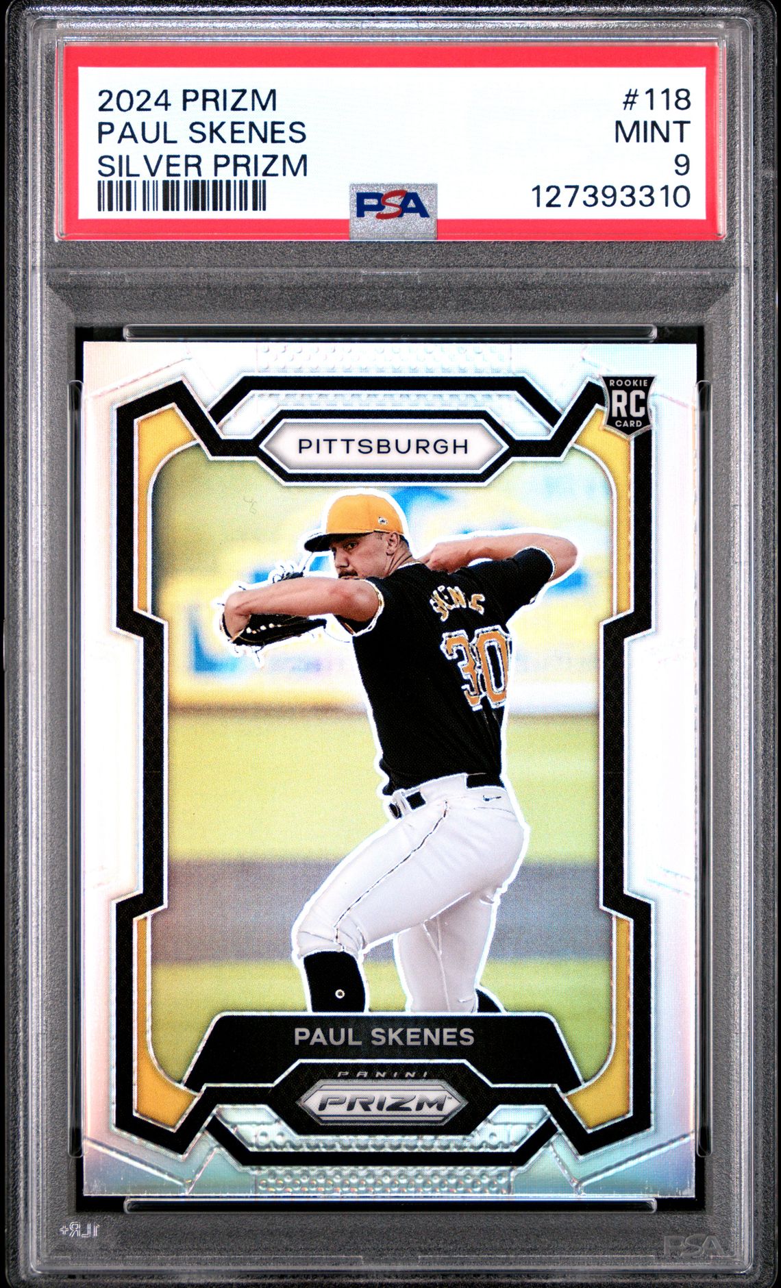 2024 Panini Prizm Paul Skenes #118 (Silver Prizm) Mint 9 front