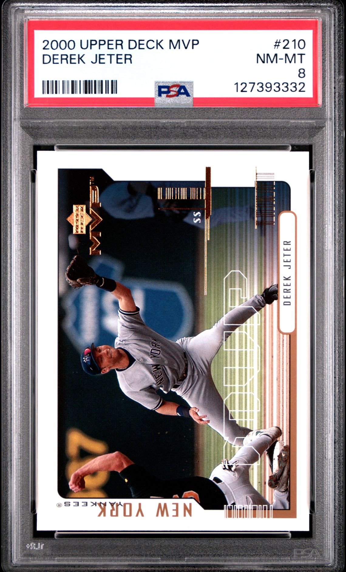 2000 Upper Deck Mvp Derek Jeter #210 Nm-Mt 8 front