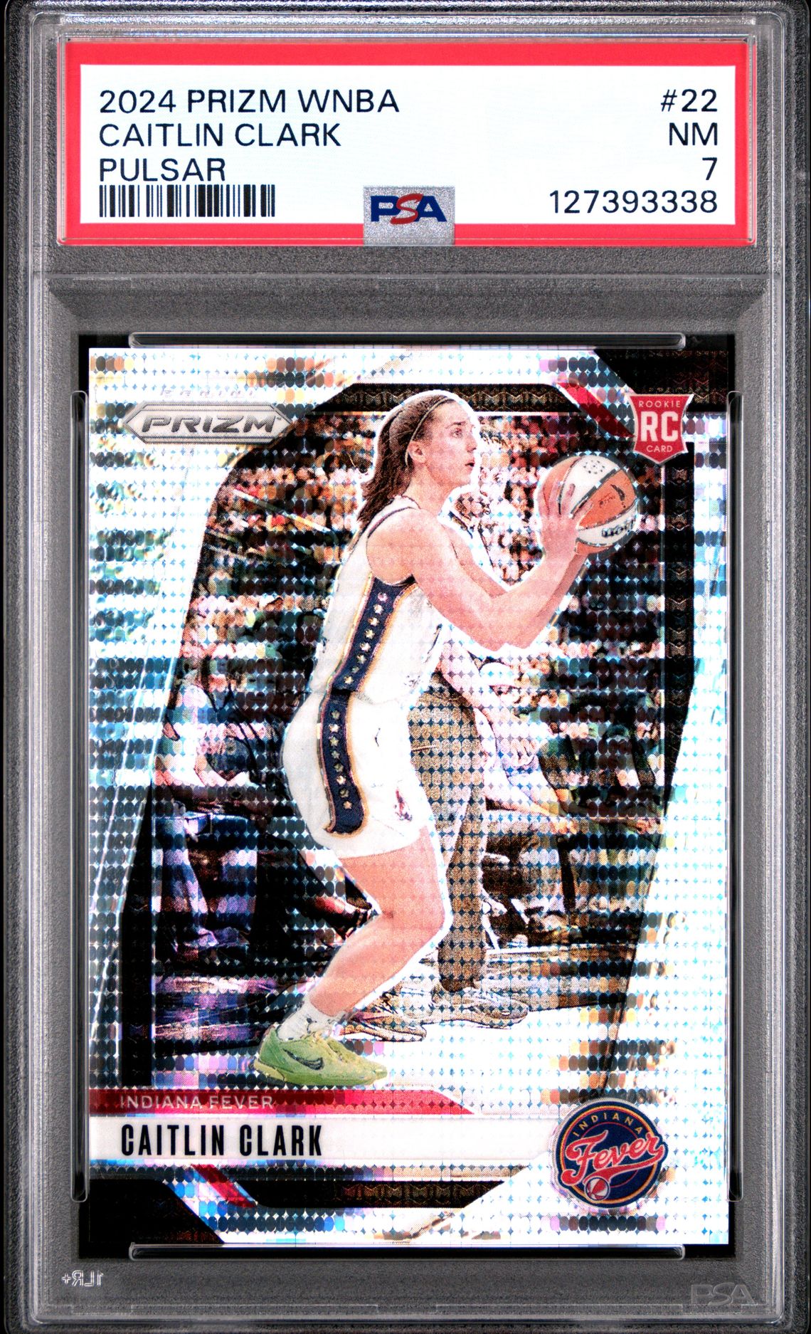 2024 Panini Prizm Wnba Caitlin Clark #22 (Pulsar) Nm 7 front