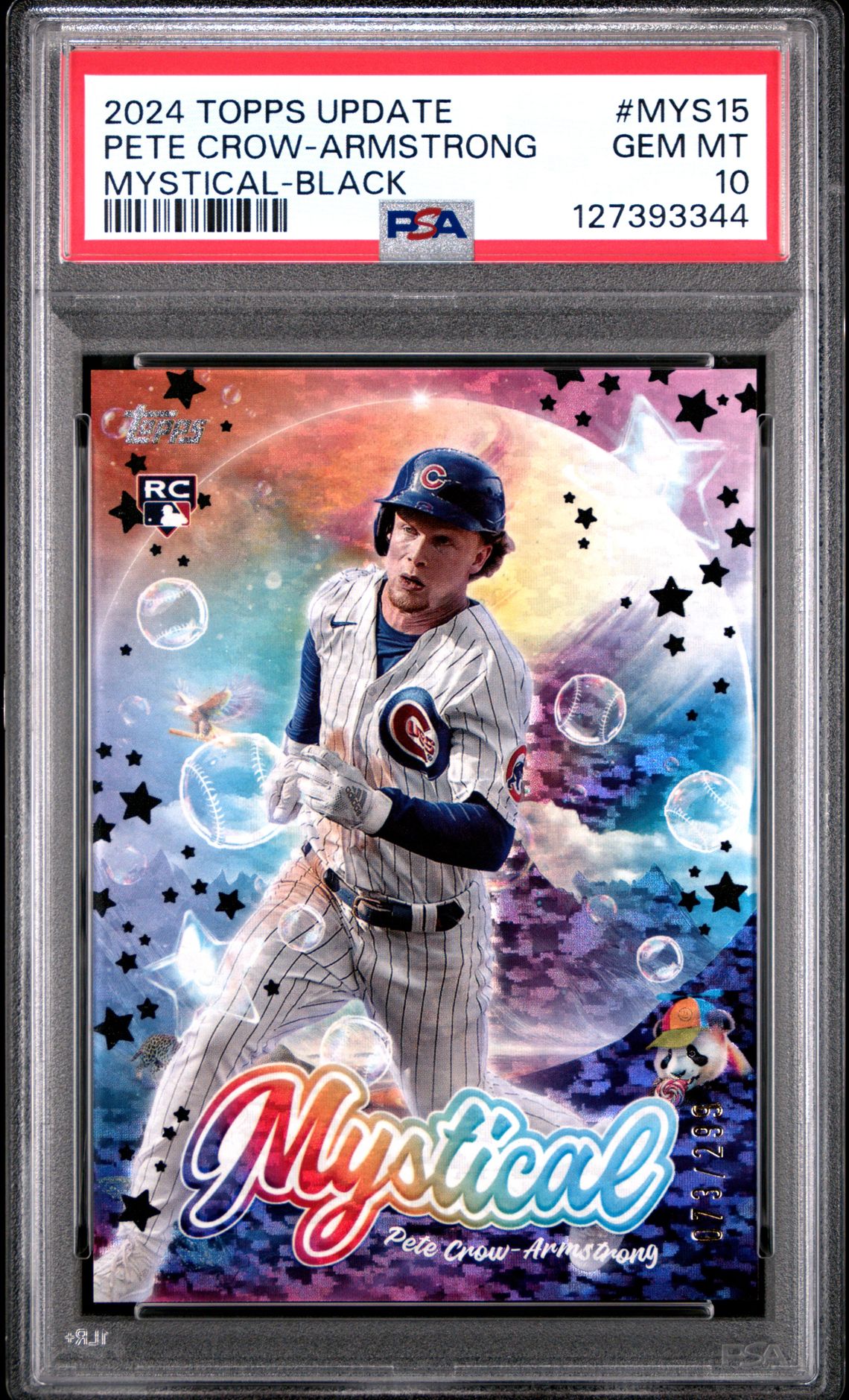 2024 Topps Update Mystical Pete Crow-Armstrong #Mys15 (Mystical-Black) Gem Mt 10 front
