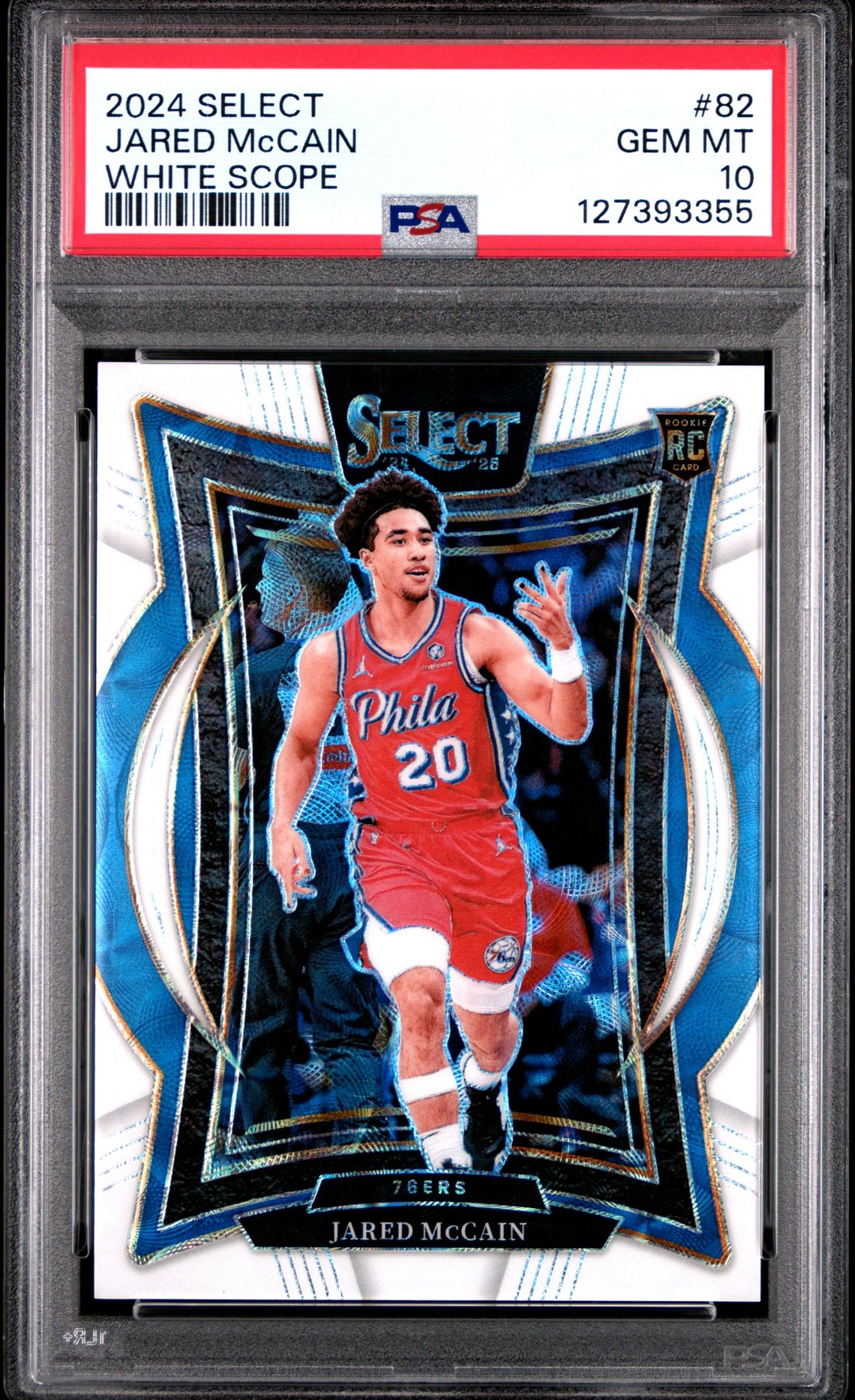 2024 Panini Select Jared Mccain #82 (White Scope) Gem Mt 10 front
