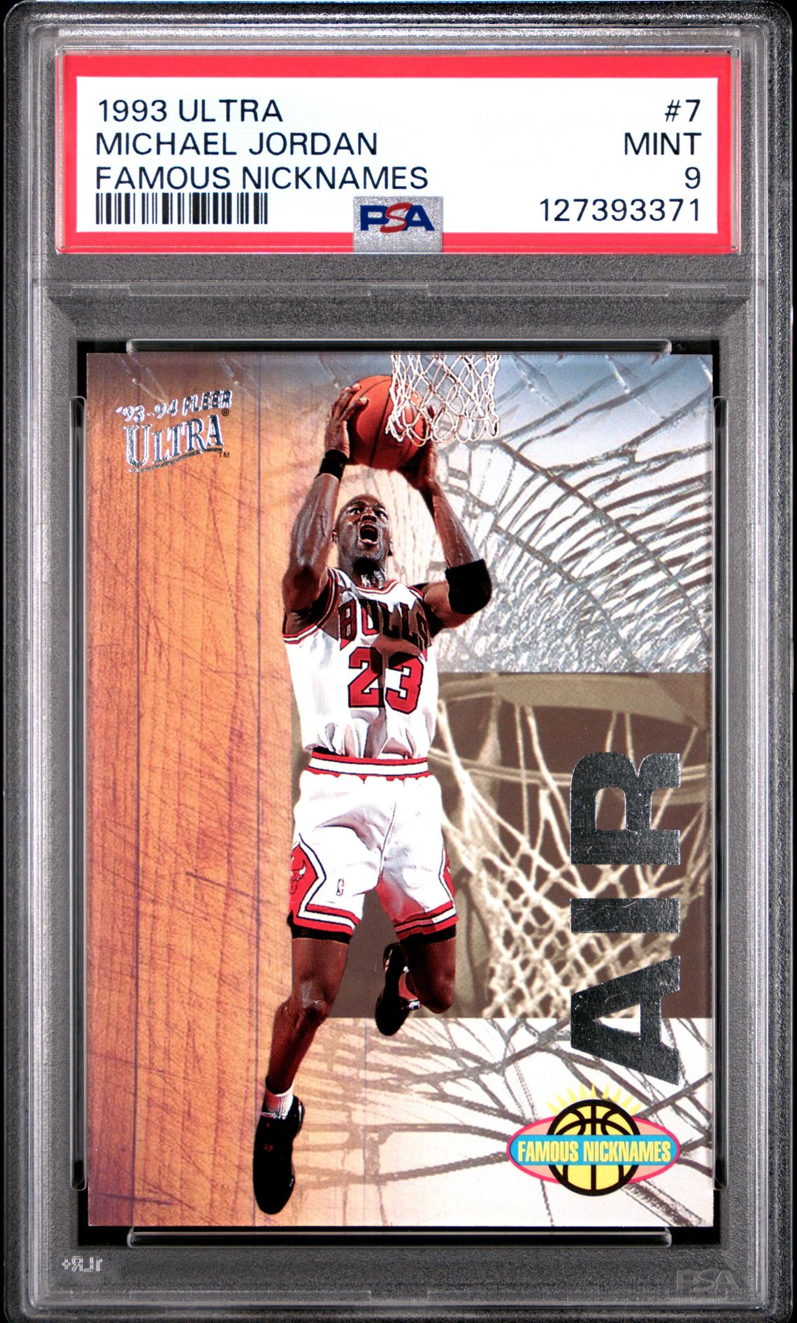 1993 Ultra Famous Nicknames Michael Jordan #7 (Famous Nicknames) Mint 9 front