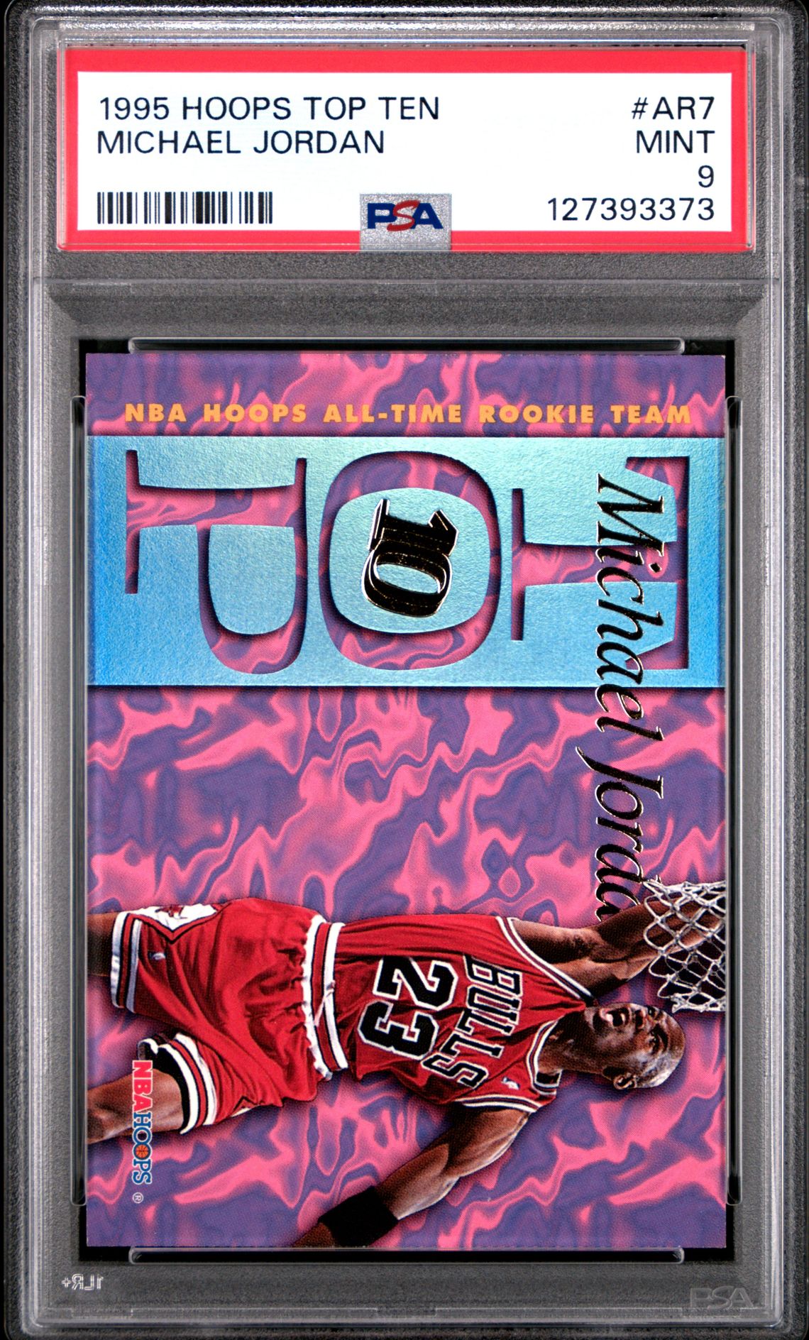 1995 Hoops Top Ten Michael Jordan #Ar7 Mint 9 front