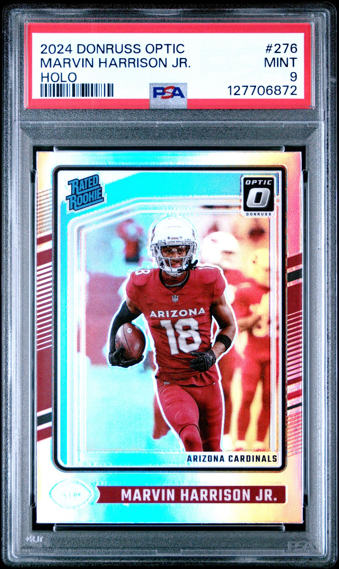 2024 Panini Donruss Optic Marvin Harrison Jr. #276 (Holo) Mint 9 front