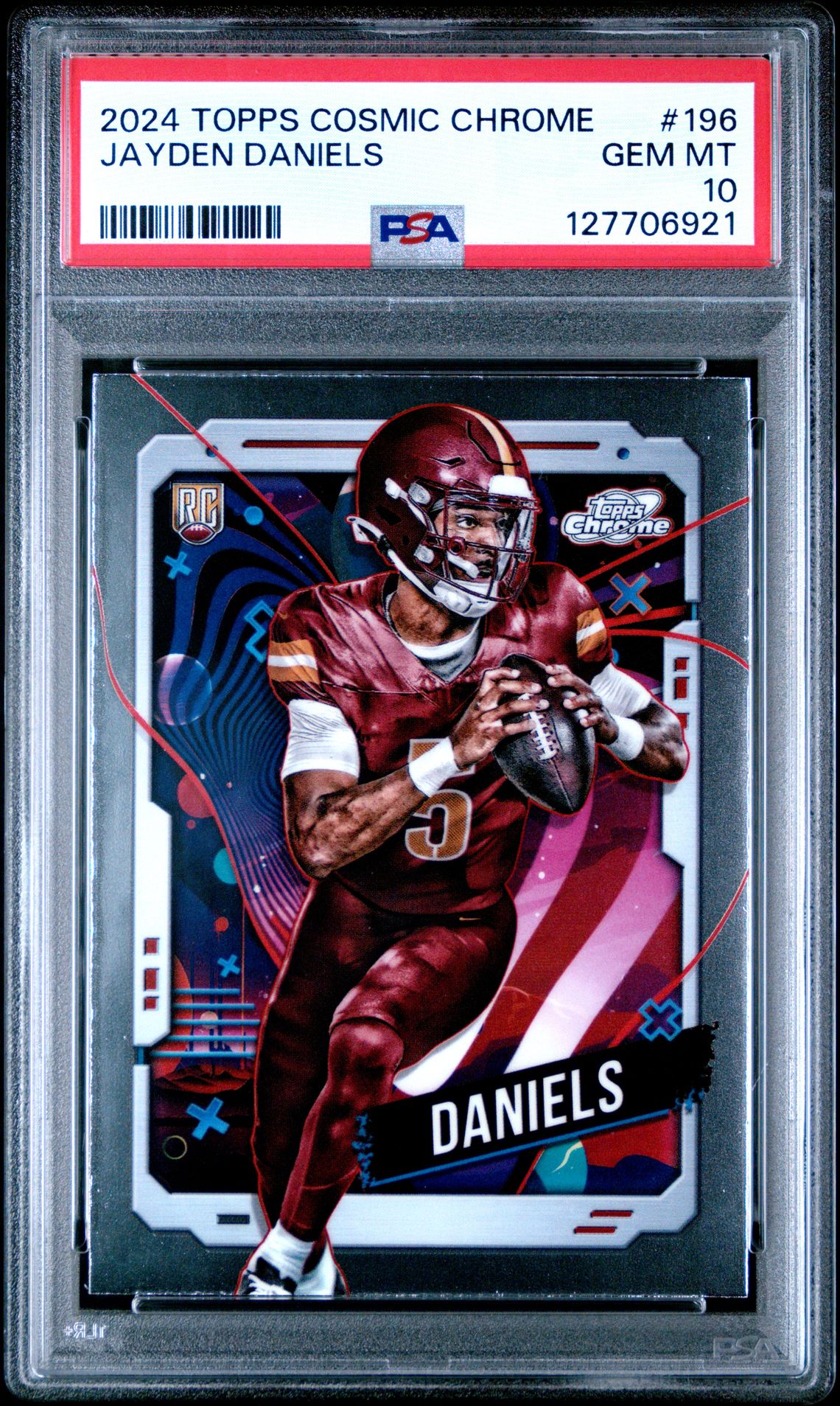 2024 Topps Cosmic Chrome Jayden Daniels #196 Gem Mt 10 front
