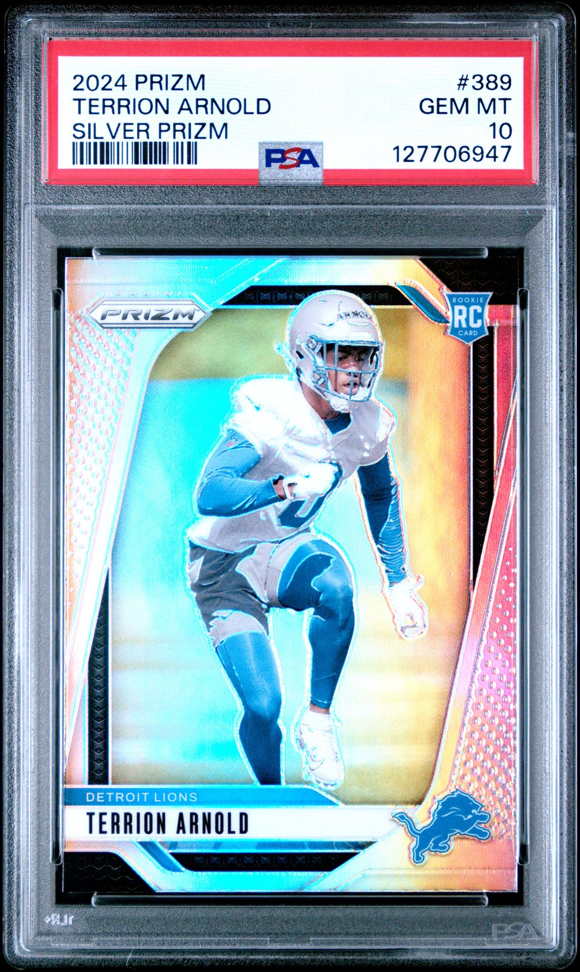 2024 Panini Prizm Terrion Arnold #389 (Silver Prizm) Gem Mt 10 front