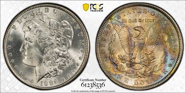 1886 $1 MS65