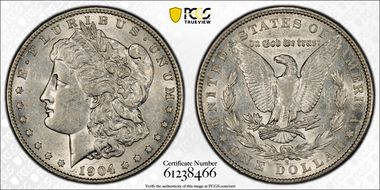 1904-S $1 AU53