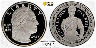 2025-S 25C Ida B. Wells Silver First Strike PR69DCAM