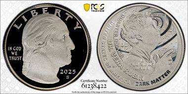 2025-S 25C Dr. Vera Rubin Silver First Strike PR69DCAM