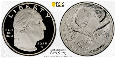 2025-S 25C Dr. Vera Rubin Silver First Strike PR69DCAM