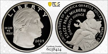 2025-S 25C Stacey Park Milbern Silver First Strike PR70DCAM