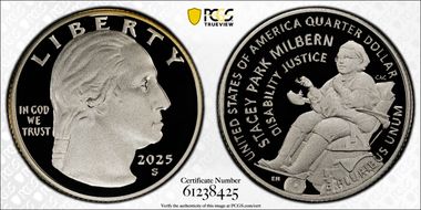 2025-S 25C Stacey Park Milbern Silver First Strike PR70DCAM