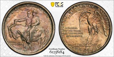 1925 50C Stone Mountain MS66