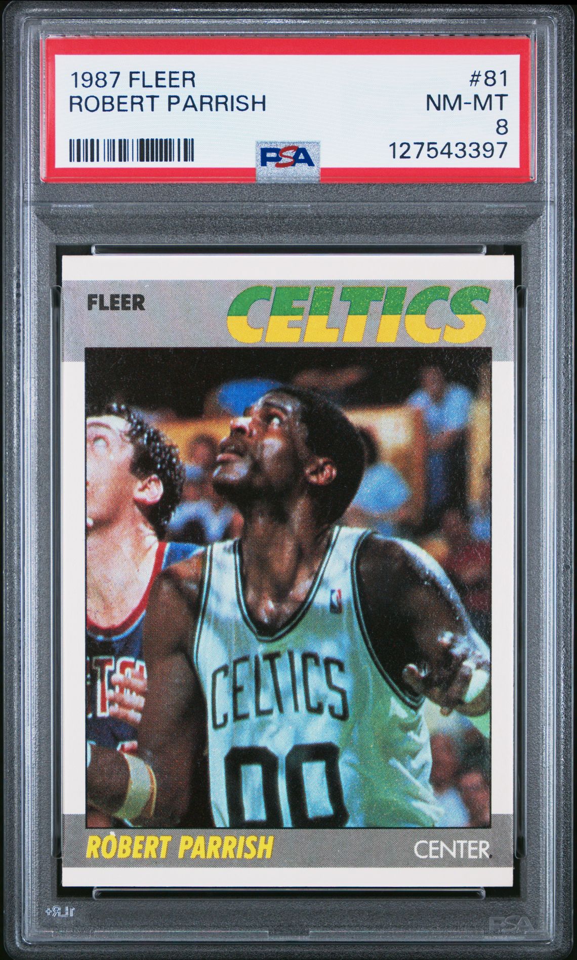 1987 Fleer Robert Parrish #81 Nm-Mt 8 front