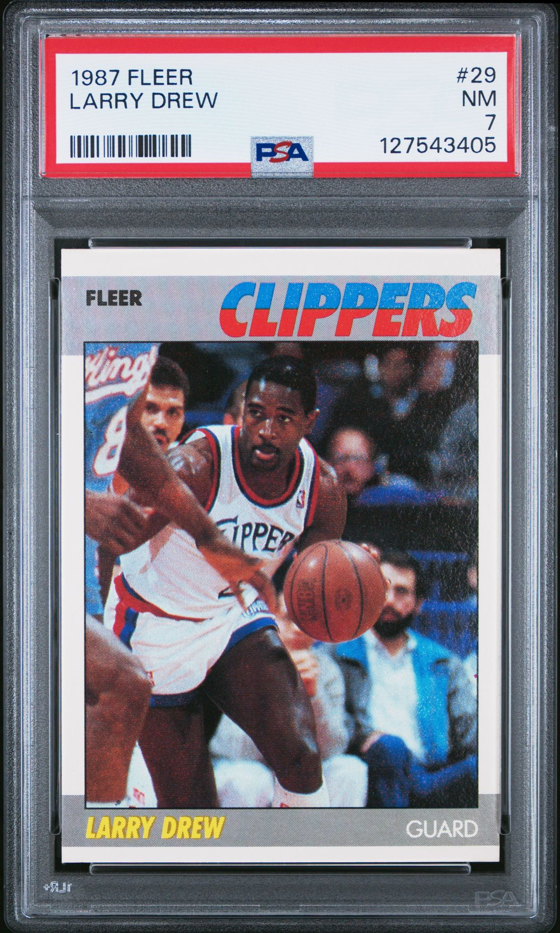 1987 Fleer Larry Drew #29 Nm 7 front