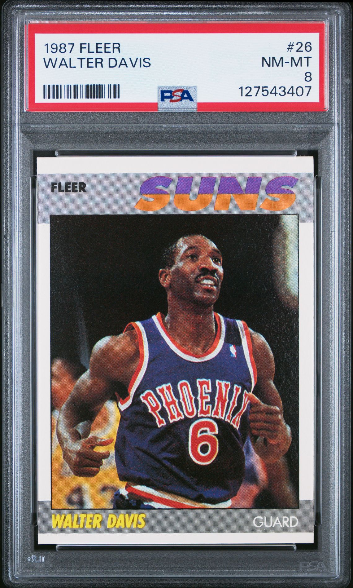 1987 Fleer Walter Davis #26 Nm-Mt 8 front