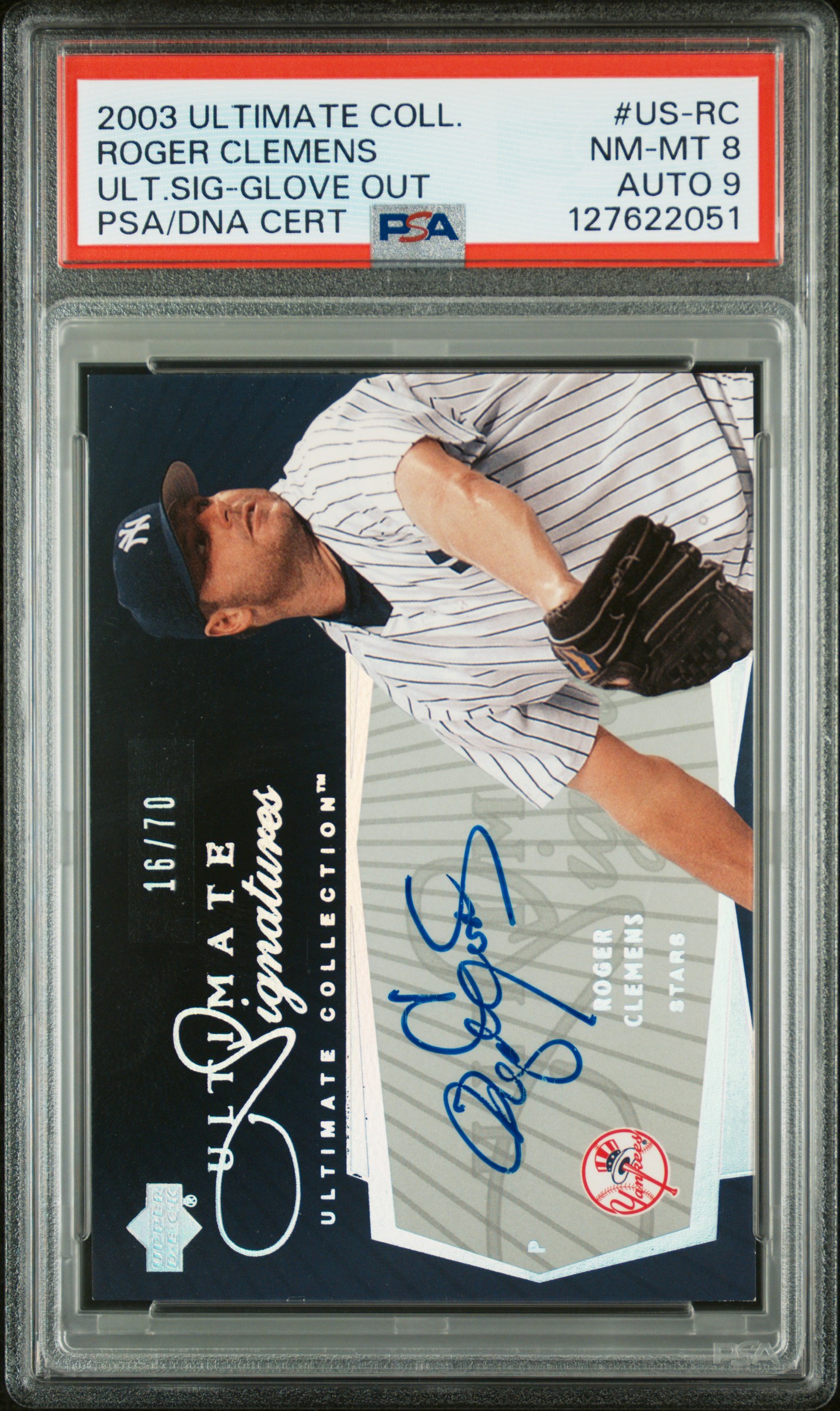 2003 #US-RC Roger Clemens PSA 8 Ultimate Collection Ultimate Signatures