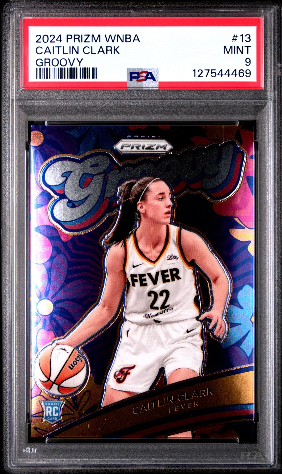 2024 Panini Prizm Wnba Groovy Caitlin Clark #13 Mint 9 front