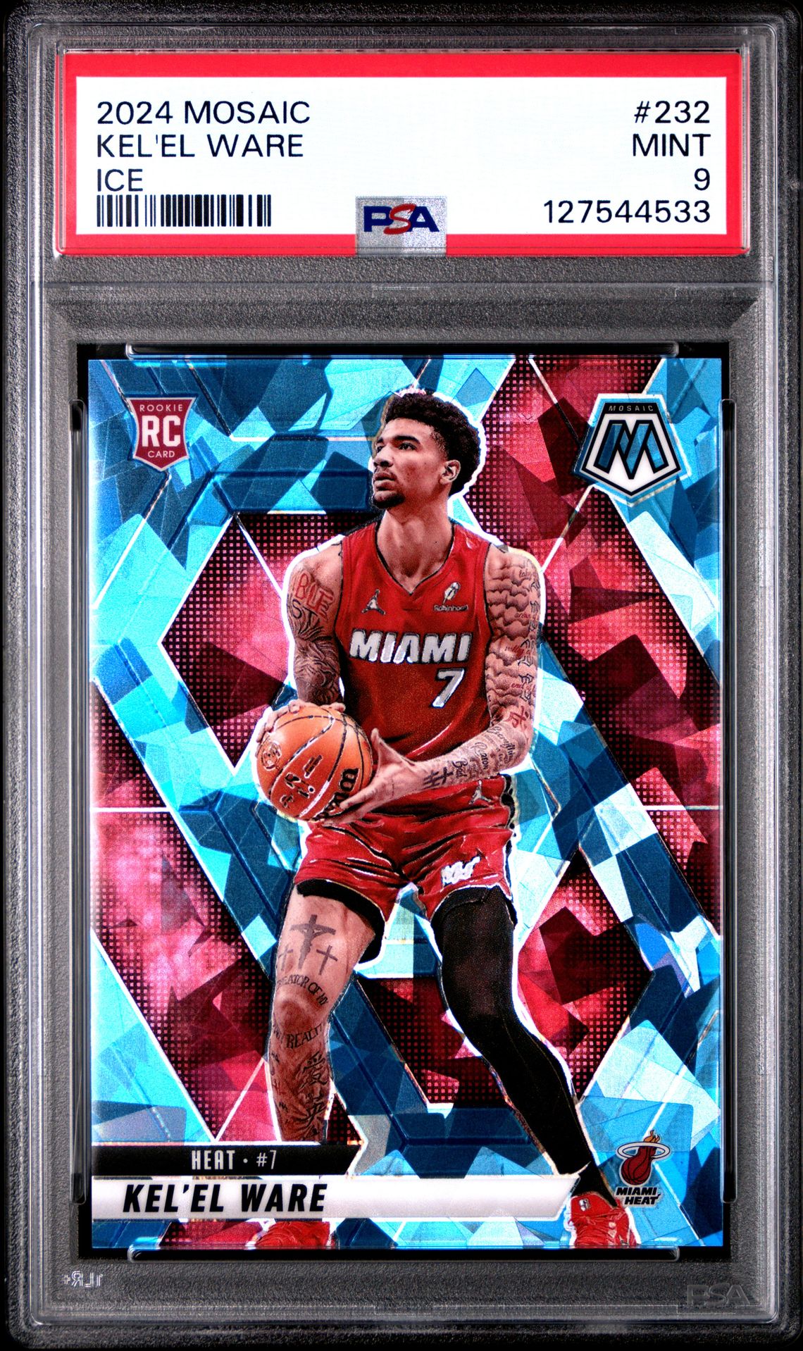 2024 Panini Mosaic Kel'el Ware #232 (Ice) Mint 9 front