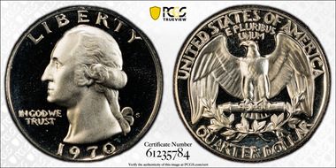 1970-S 25C PR69CAM