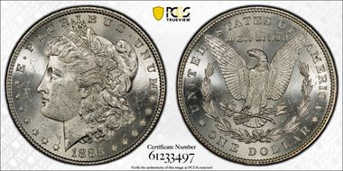 1885 $1 MS63