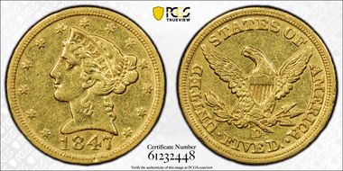 1847-D $5 N1