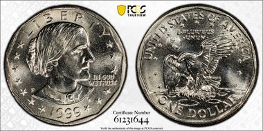 1999-P SBA$1 MS65