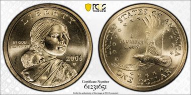 2006-D SAC$1 Satin Finish SP68