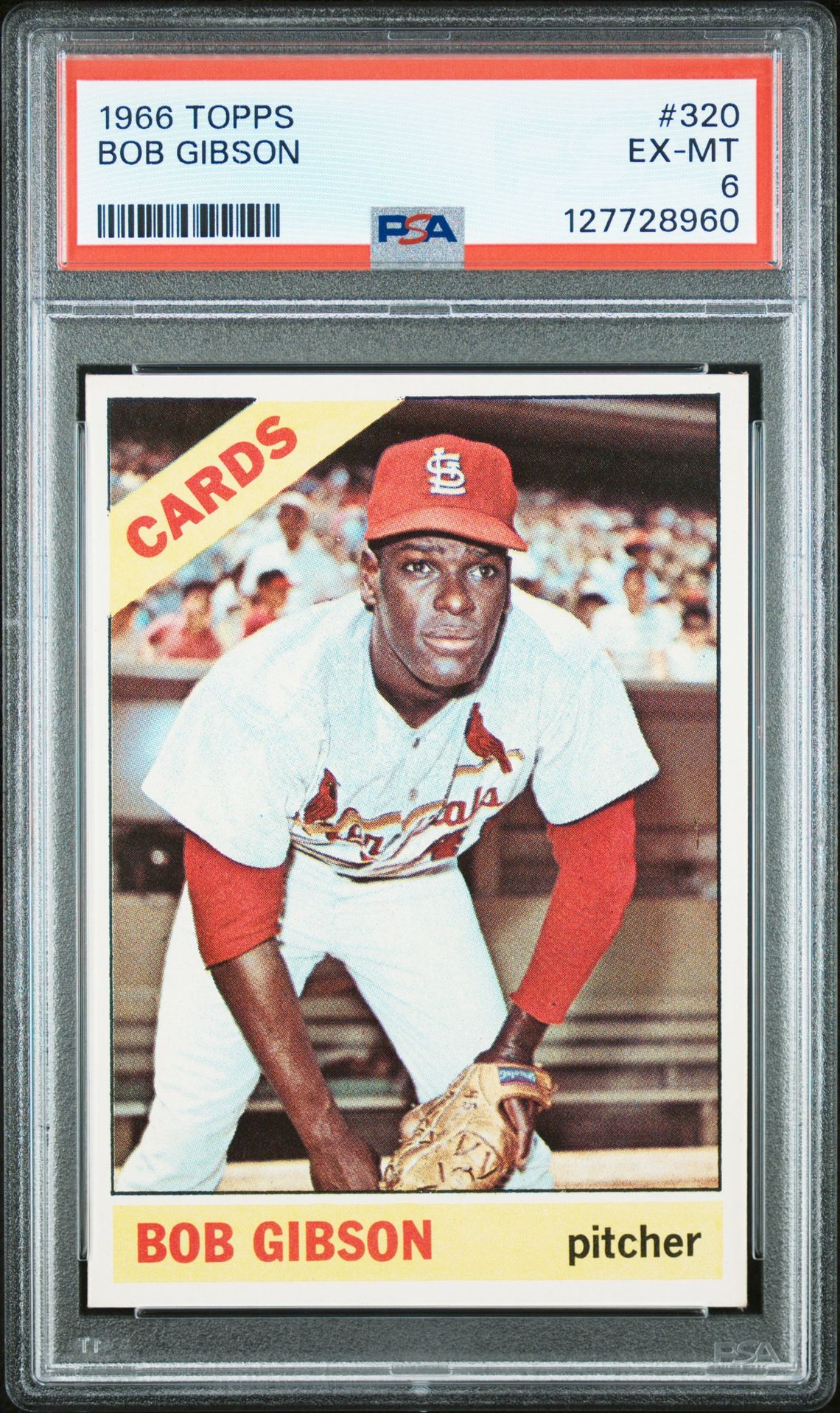 1966 Topps #320 Bob Gibson front