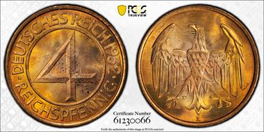 1932-E 4 Rcpfg J-315 MS64RD