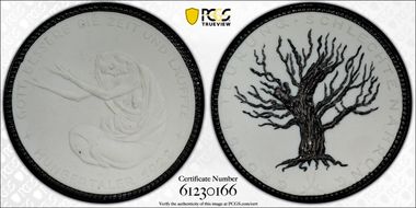 1922 "H Thaler" Scheuch-488w Berlin White Porcelain MS66