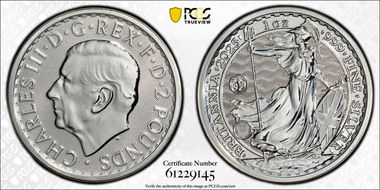 2025 £2 Britannia Ag S.S. Tilawa Privy MS67